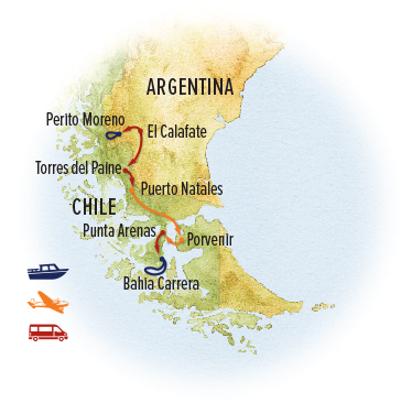 Patagonia map