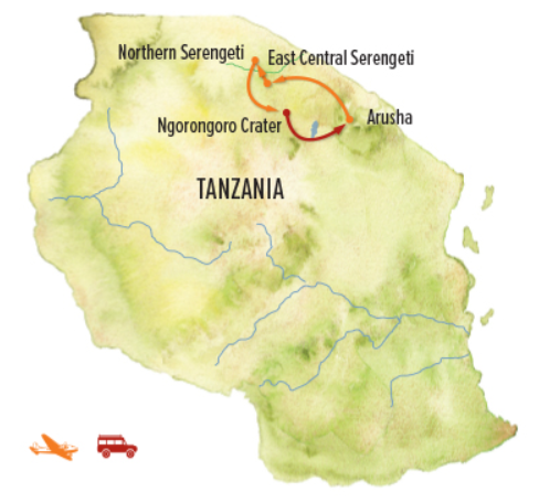 Tanzania map