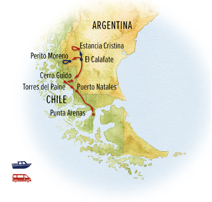 itinerary map