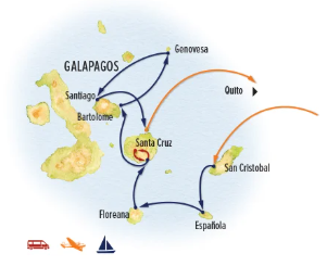 Eastern Itinerary Map