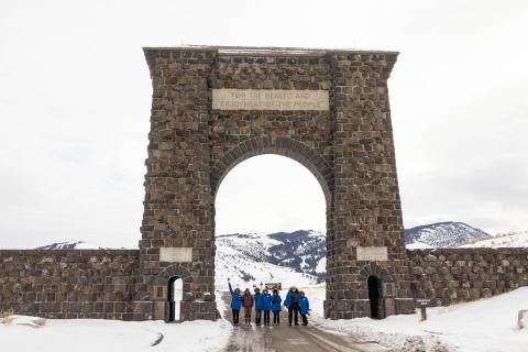 Yellowstone group at gate