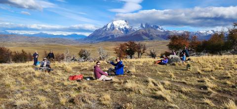 Patagonia group mountain